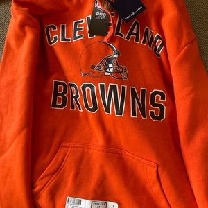 Browns hoodie, with tags never worn